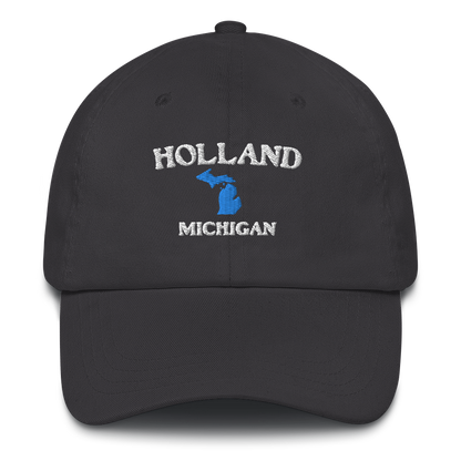 'Holland Michigan' Dad Hats (w/ Michigan Outline)