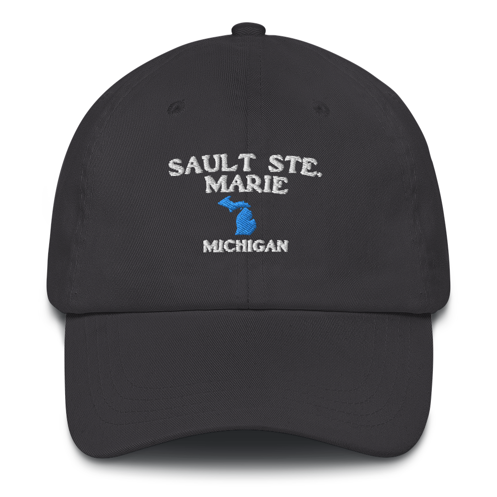 'Sault Ste. Marie' Dad Hat (w/ Michigan Outline)