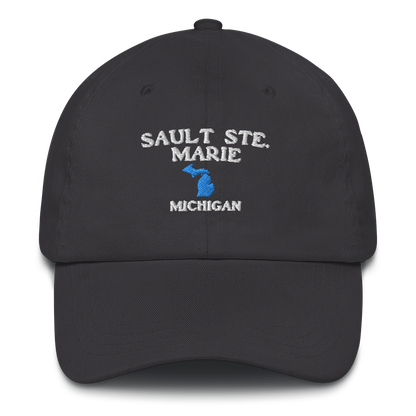 'Sault Ste. Marie' Dad Hat (w/ Michigan Outline)