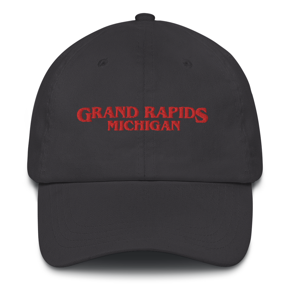 'Grand Rapids Michigan' Dad Hat (1980s Drama Parody)