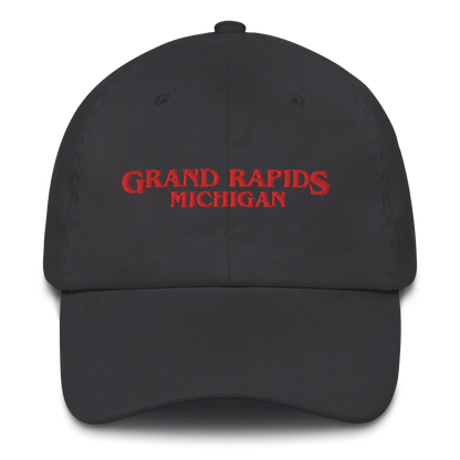 'Grand Rapids Michigan' Dad Hat (1980s Drama Parody)