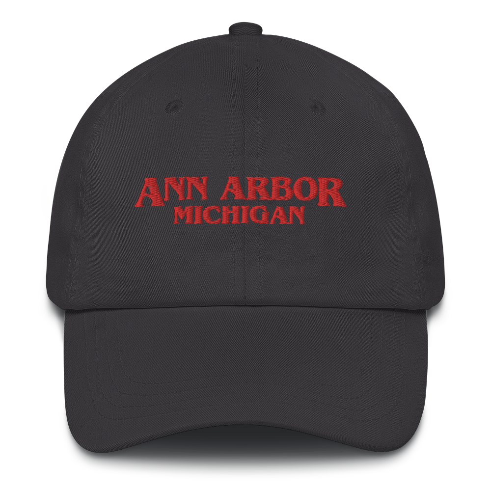 'Ann Arbor Michigan' Dad Hat (1980s Drama Parody)