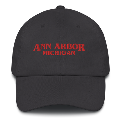 'Ann Arbor Michigan' Dad Hat (1980s Drama Parody)