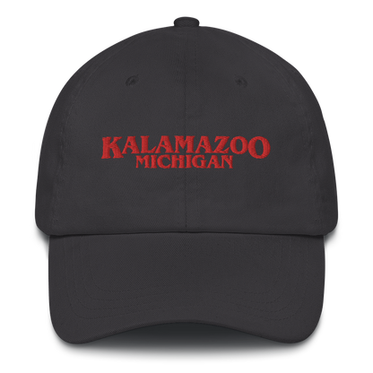 'Kalamazoo Michigan' Dad Hat (1980s Drama Parody)