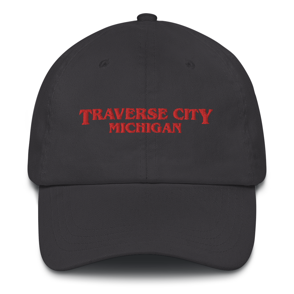 'Traverse City Michigan' Dad Hat (1980s Drama Parody)