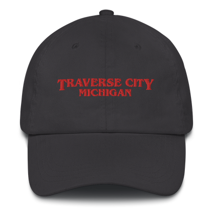 'Traverse City Michigan' Dad Hat (1980s Drama Parody)