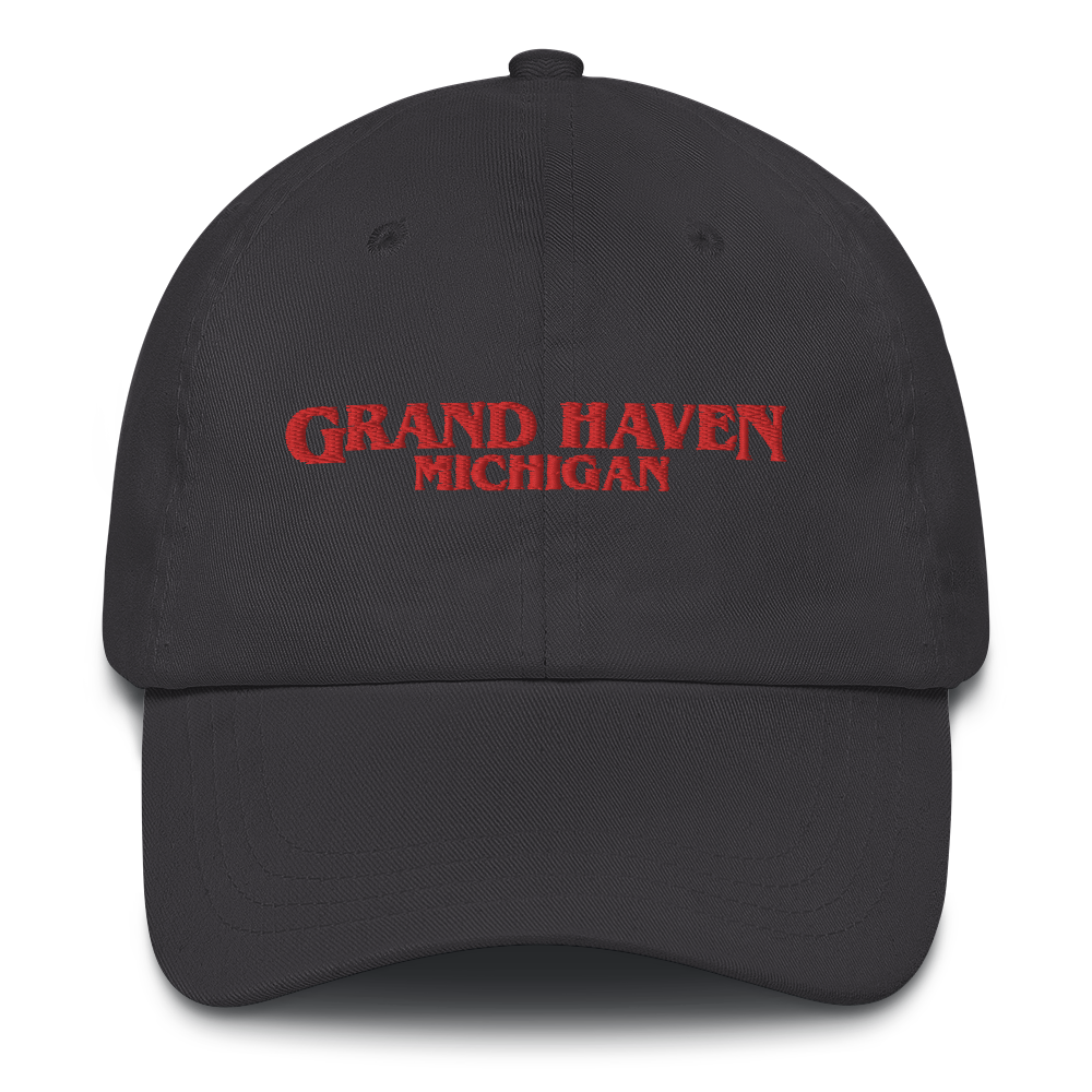 'Grand Haven Michigan' Dad Hat (1980s Drama Parody)