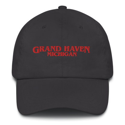 'Grand Haven Michigan' Dad Hat (1980s Drama Parody)