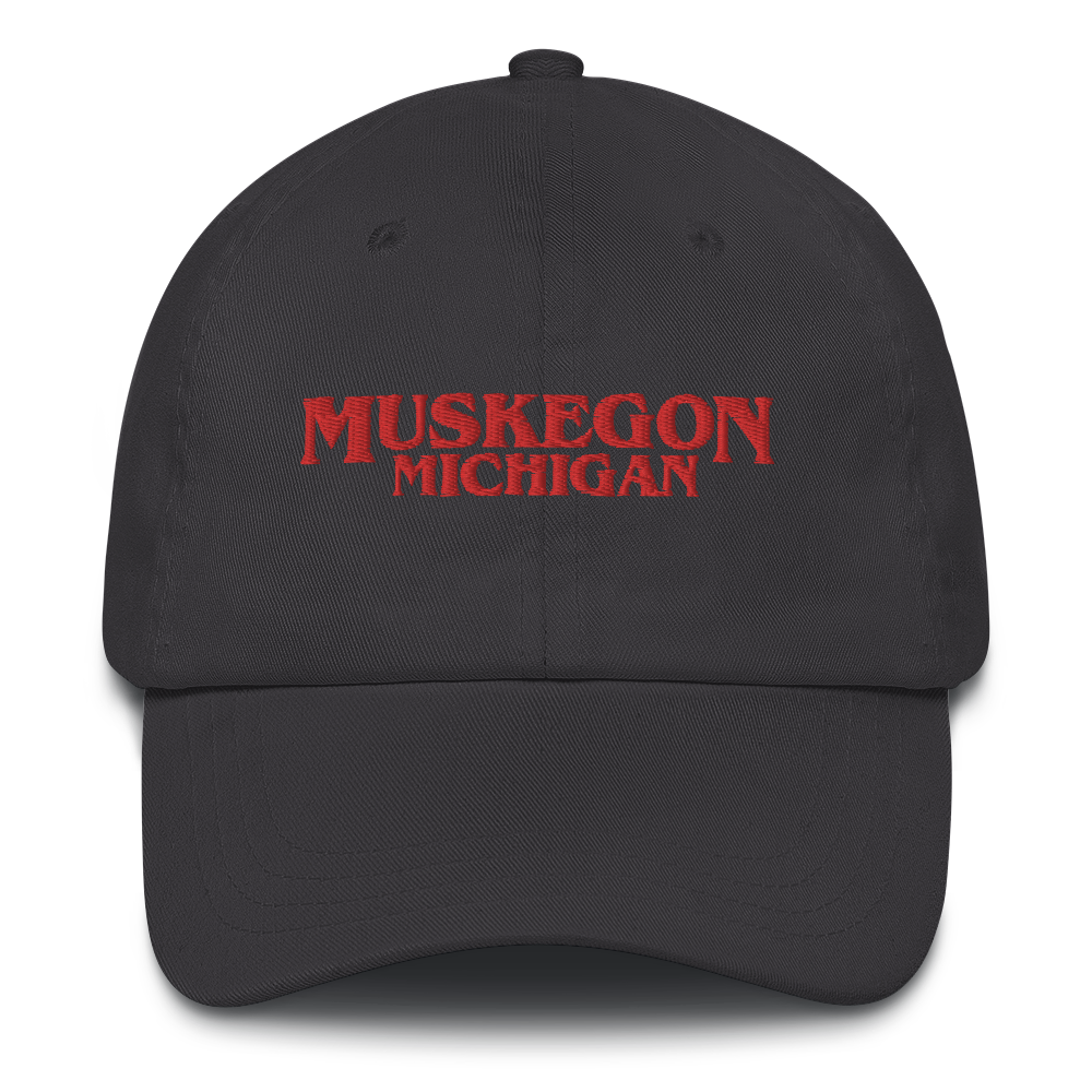 'Muskegon Michigan' Dad Hat (1980s Drama Parody)