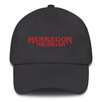 'Muskegon Michigan' Dad Hat (1980s Drama Parody)