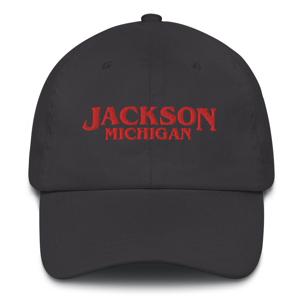 'Jackson Michigan' Dad Hat (1980s Drama Parody)