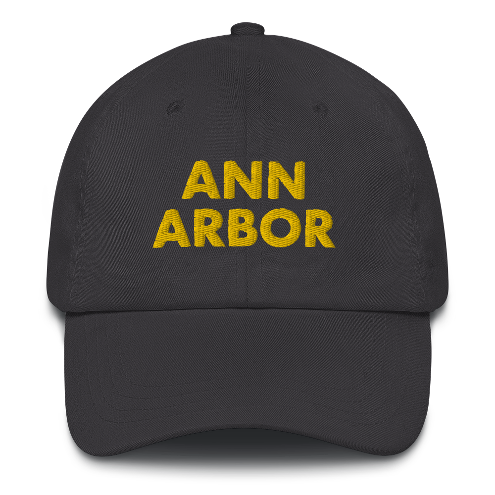 'Ann Arbor' Dad Hat | Gold/Navy Embroidery