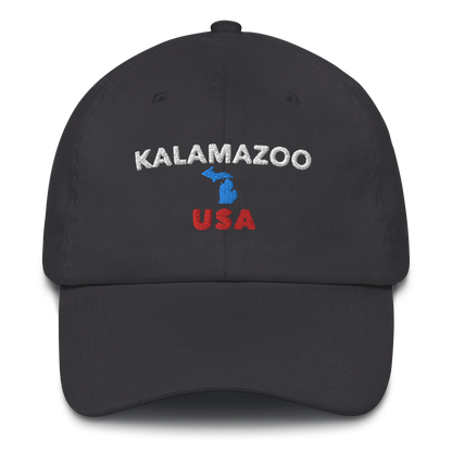'Kalamazoo USA' Dad Hat (w/ Michigan Outline)