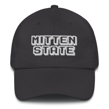 Michigan 'Mitten State' Dad Hat (Arcade Font)