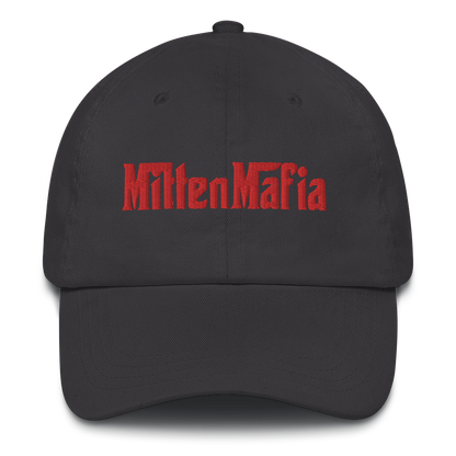 Michigan 'MittenMafia' Dad Hat (Gangster Font) | Red Embroidery