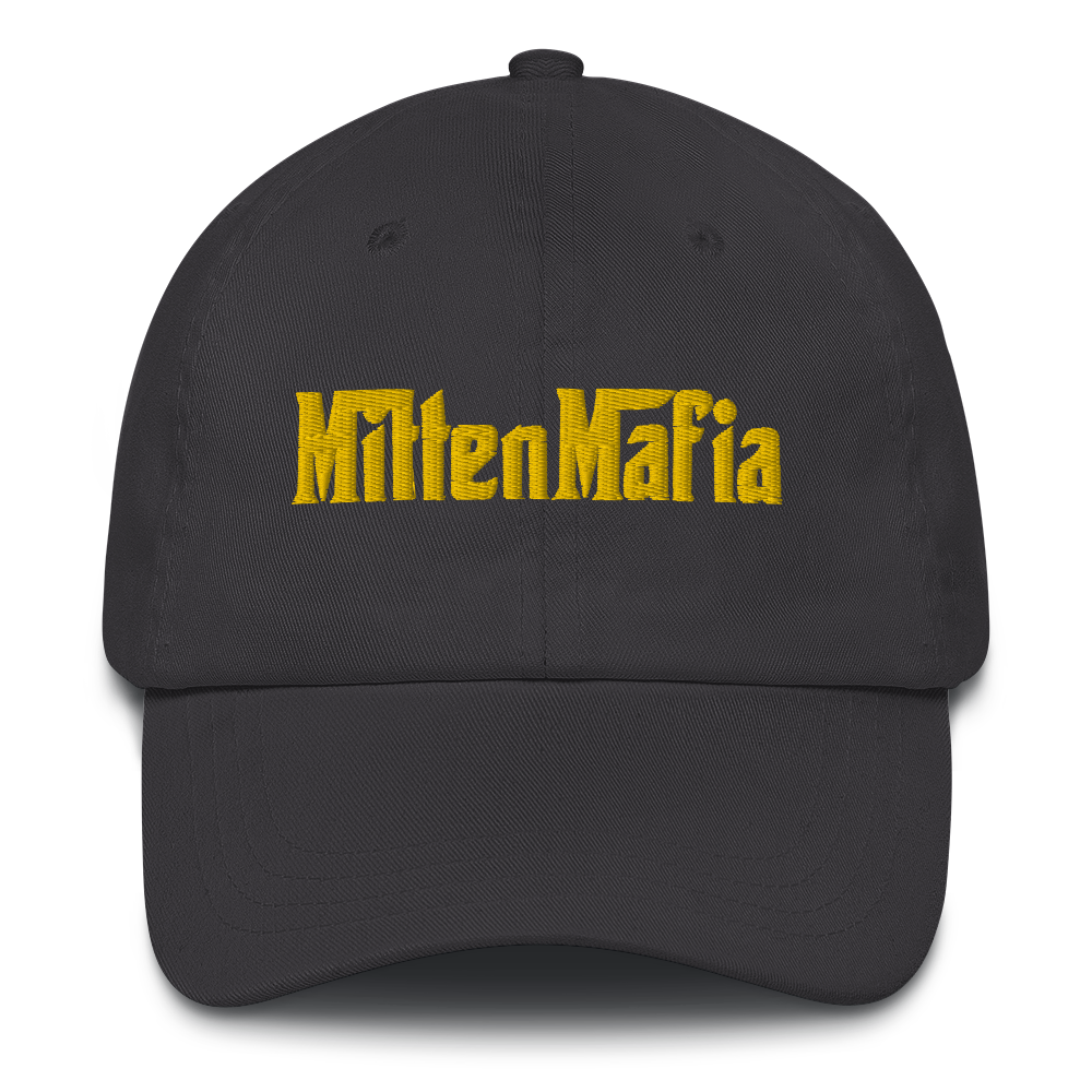 Michigan 'MittenMafia' Dad Hat (Gangster Font) | Gold Embroidery