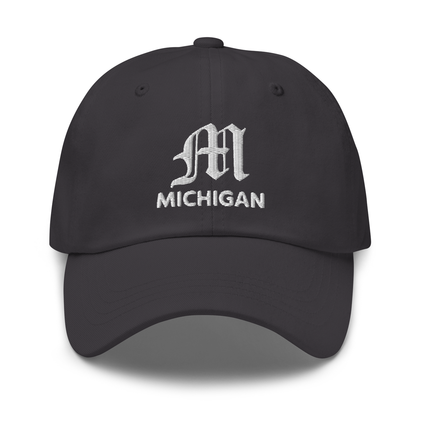 'Michigan' Dad Hat (w/ Old English 'M')