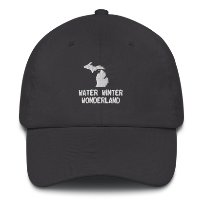 'Water Winter Wonderland' Dad Hat (w/ Michigan Outline)