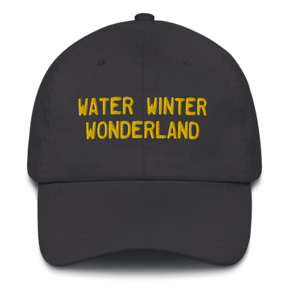 Michigan 'Water Winter Wonderland' Dad Hat (Licence Plate Font) | Gold Embroidery