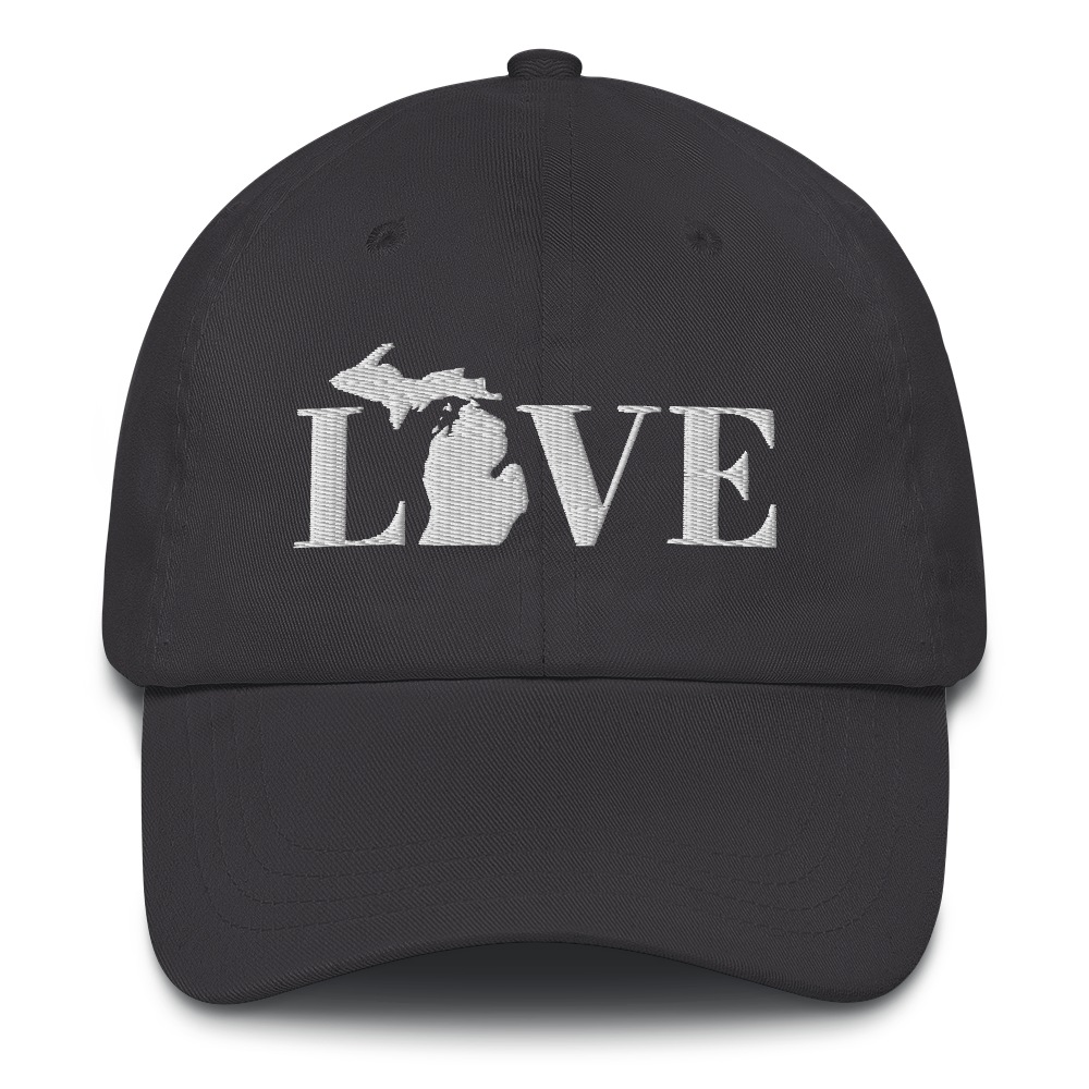 Michigan 'Love' Dad Hat (Didone Font)