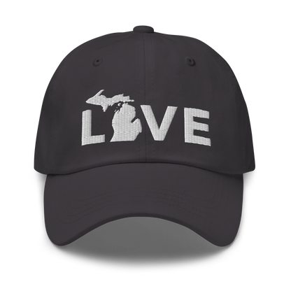 Michigan 'Love' Dad Hat (Geometric Sans Font)