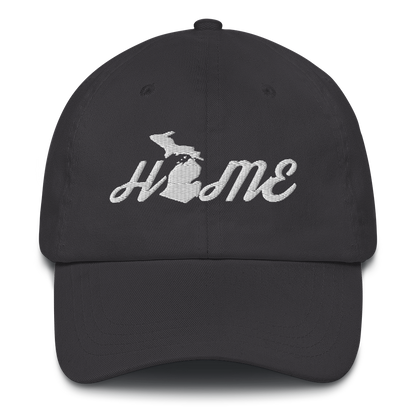 Michigan 'Home' Dad Hat (Script Font)