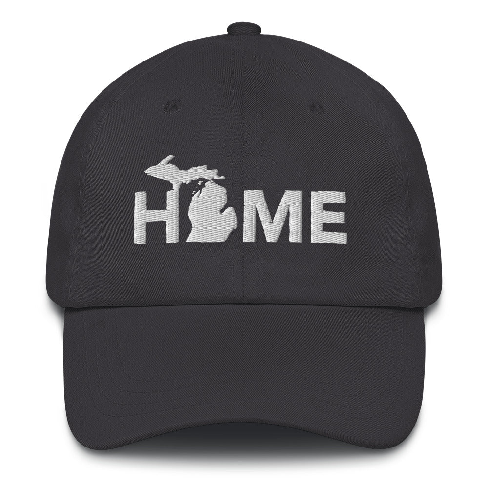 Michigan 'Home' Dad Hat (Geometric Sans Font)