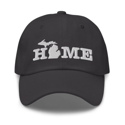 Michigan 'Home' Dad Hat (Typewriter Font)