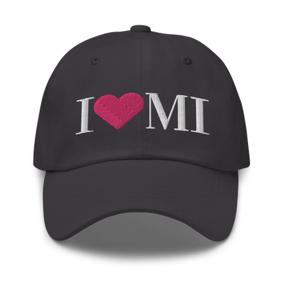 Michigan 'I ❤️ MI' Dad Hat (Didone Font)