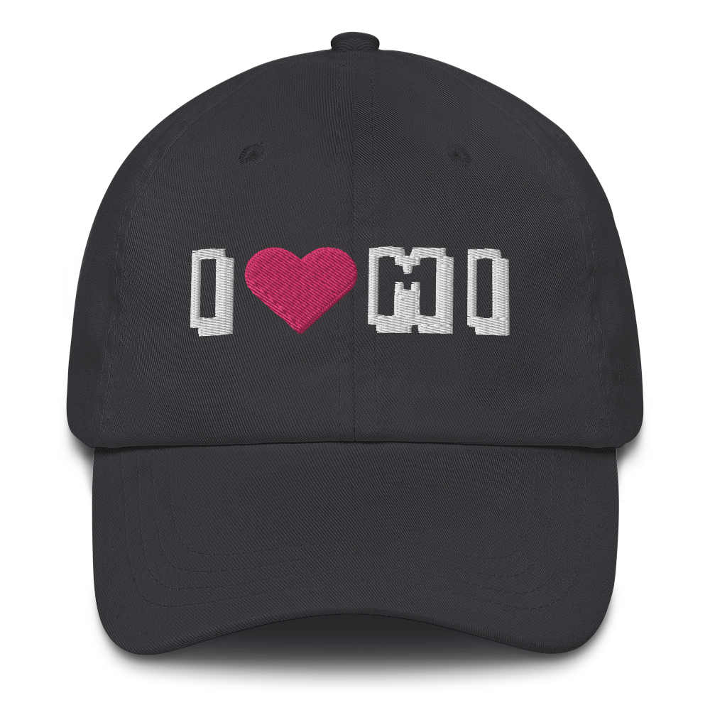 Michigan 'I ❤️ MI' Dad Hat (Arcade Font)