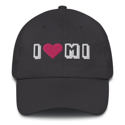 Michigan 'I ❤️ MI' Dad Hat (Arcade Font)