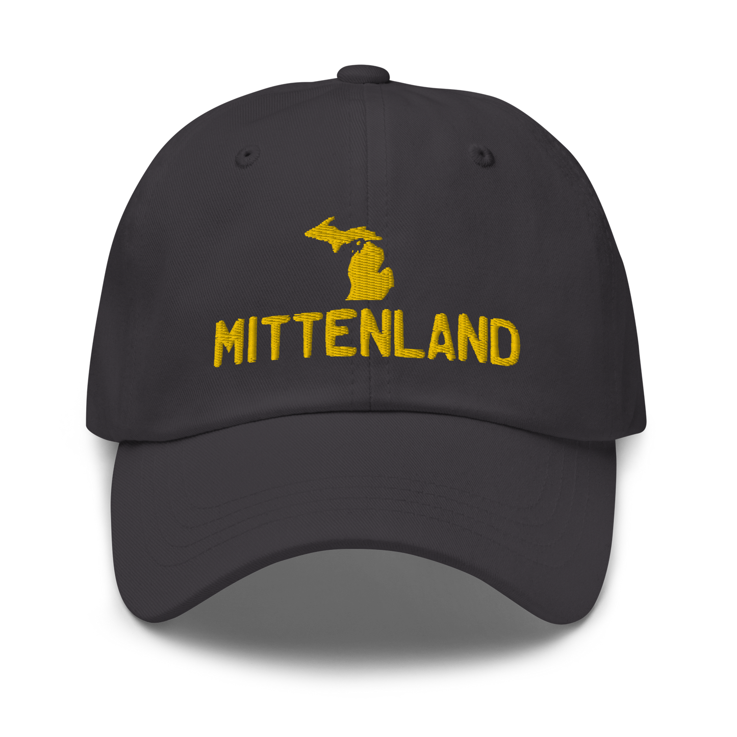 Michigan 'Mittenland' Dad Hat | Gold Embroidery