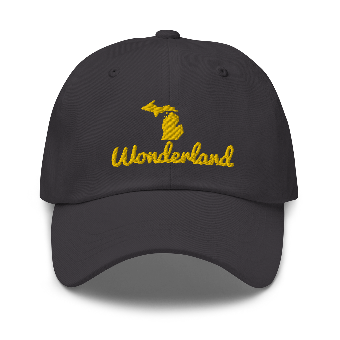 Michigan 'Wonderland' Dad Hat (Script Font) | Gold Embroidery