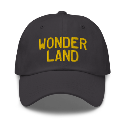 Michigan 'Wonderland' Dad Hat (Licence Plate Font) | Gold Embroidery