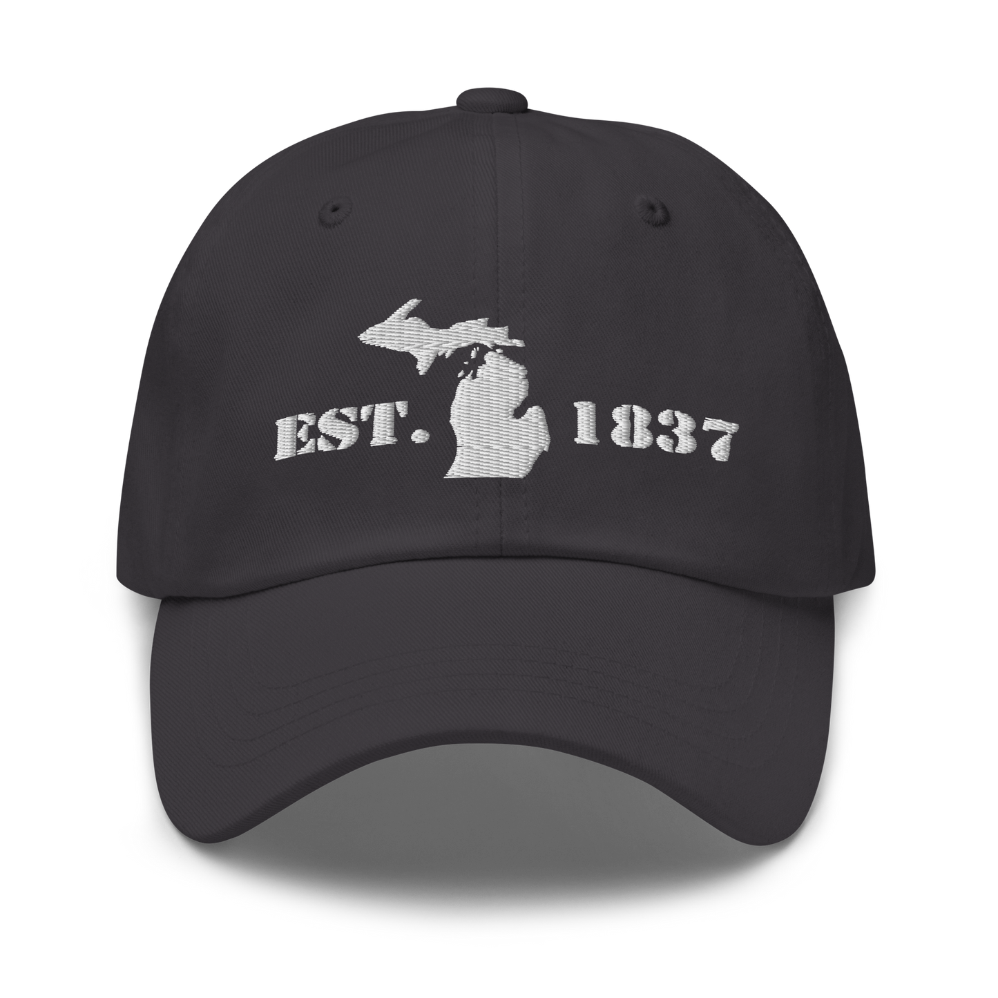 Michigan 'EST 1837' Dad Hat (Army Font)