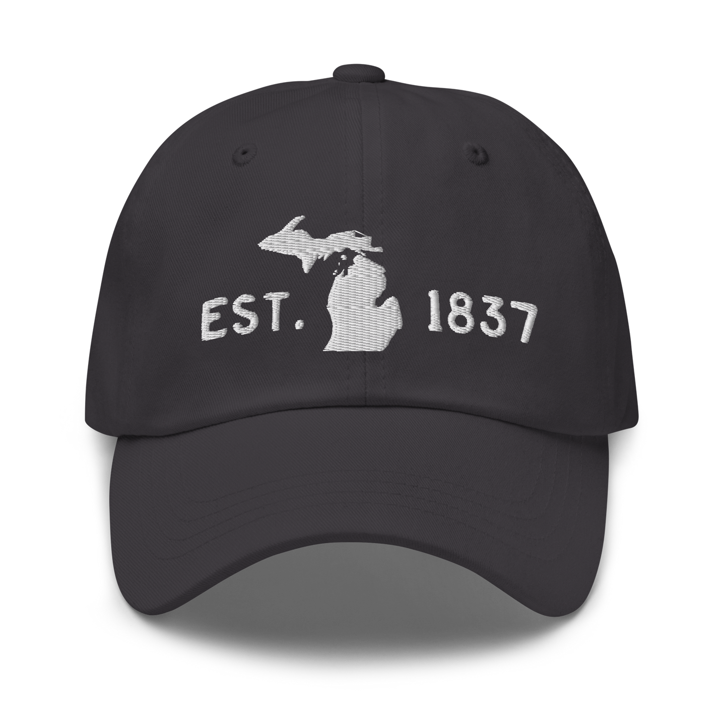 Michigan 'EST 1837' Dad Hat (Licence Plate Font)