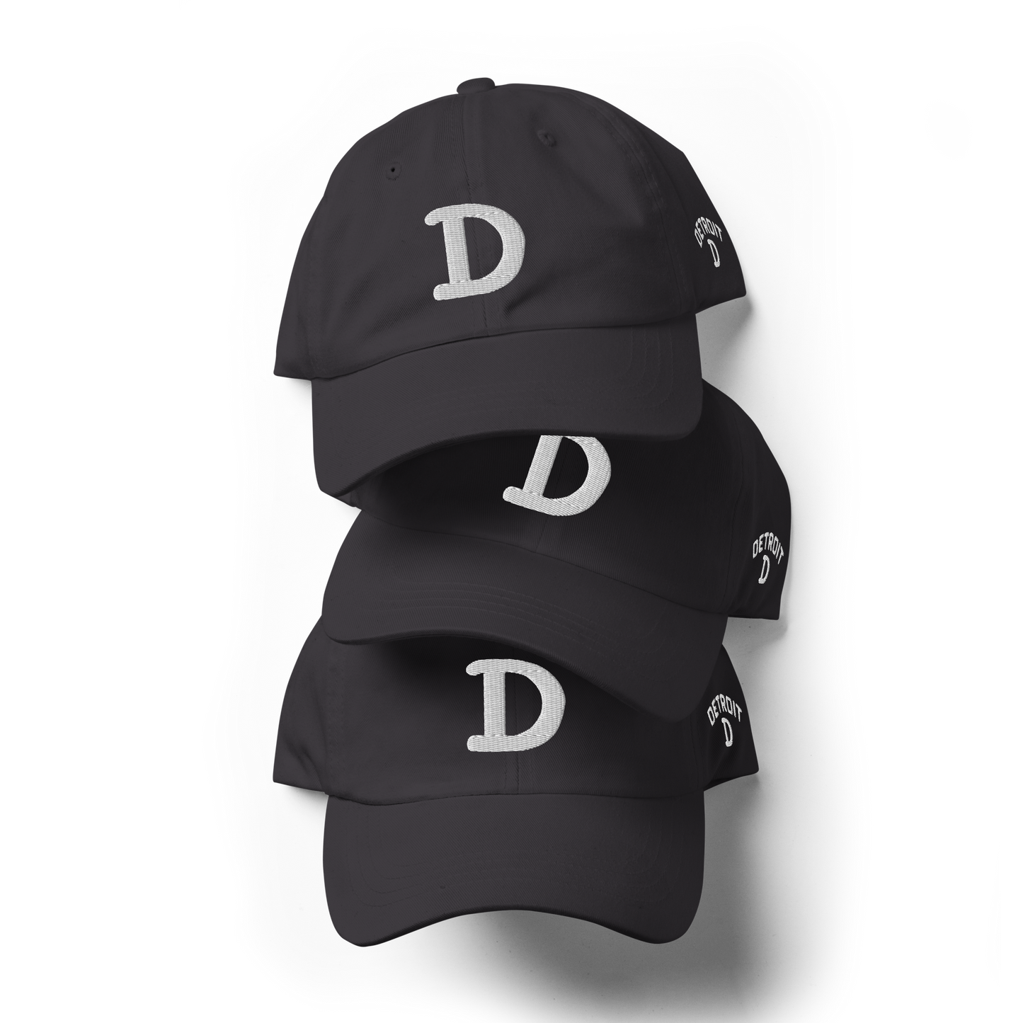 Detroit 'Old French D' Dad Hat (w/ Side Design)