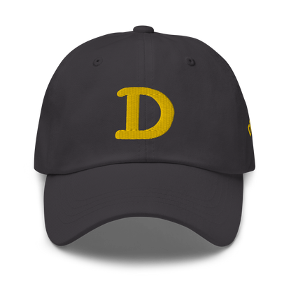 Detroit 'Old French D' Dad Hat (w/ Side Design) | Gold Embroidery