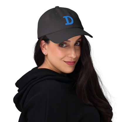 Detroit 'Old French D' Dad Hat (w/ Side Design) | Azure Embroidery