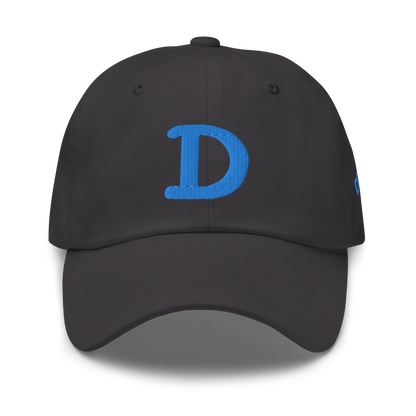 Detroit 'Old French D' Dad Hat (w/ Side Design) | Azure Embroidery