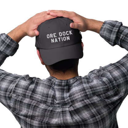 'Ore Dock Nation' Dad Hat (w/ 'Marquette' & UP Outline)