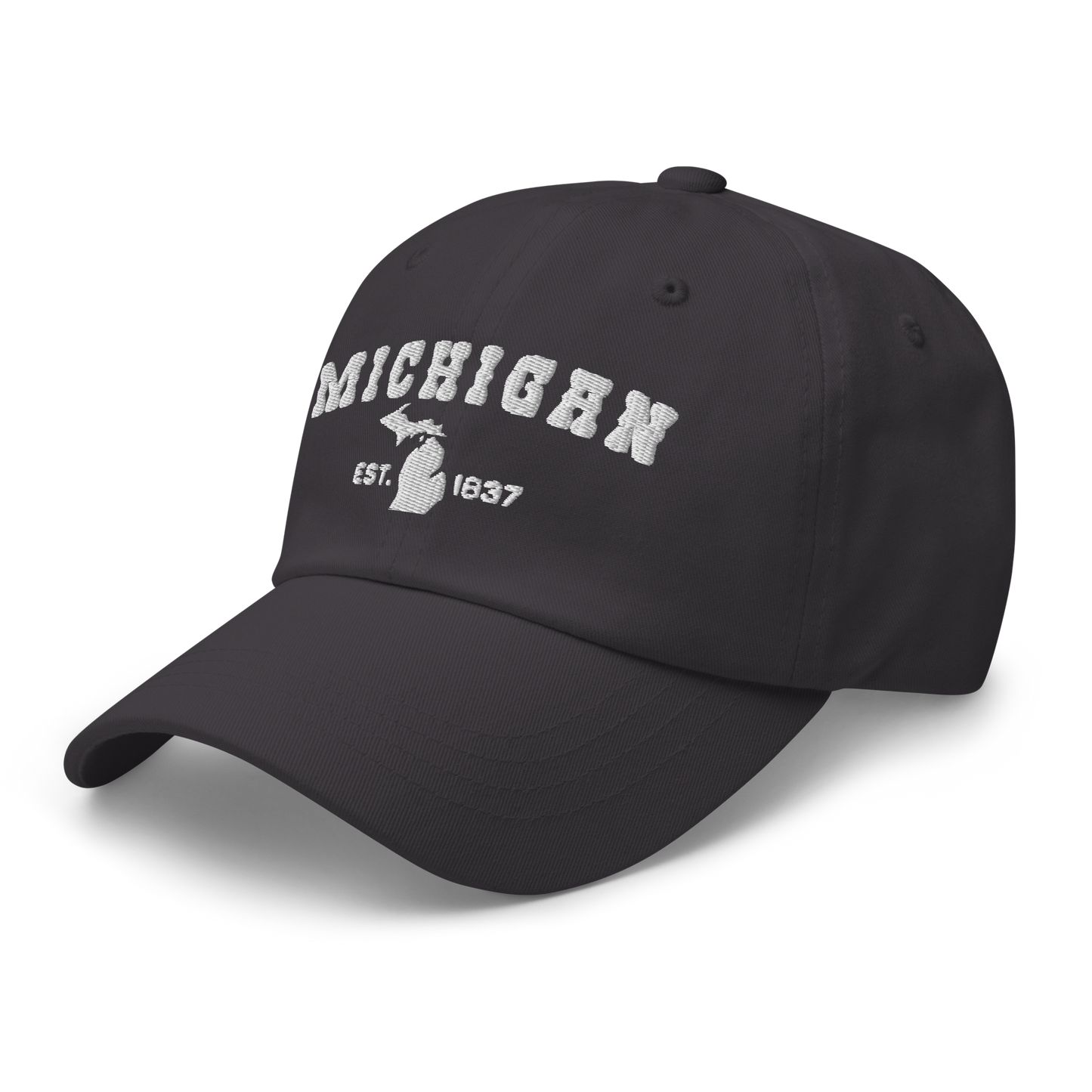 'Michigan EST 1837' Dad Hat (Western Font)