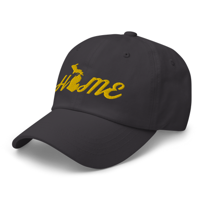 Michigan 'Home' Dad Hat (Script Font) | Gold Embroidery