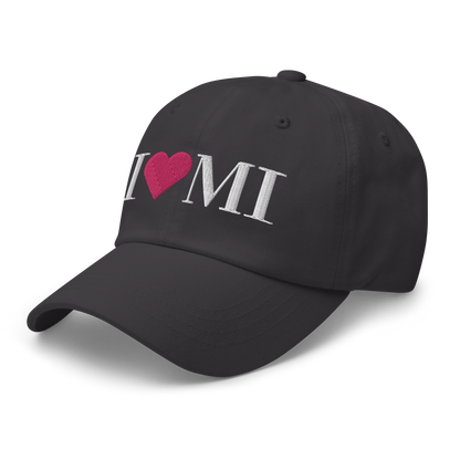 Michigan 'I ❤️ MI' Dad Hat (Didone Font)