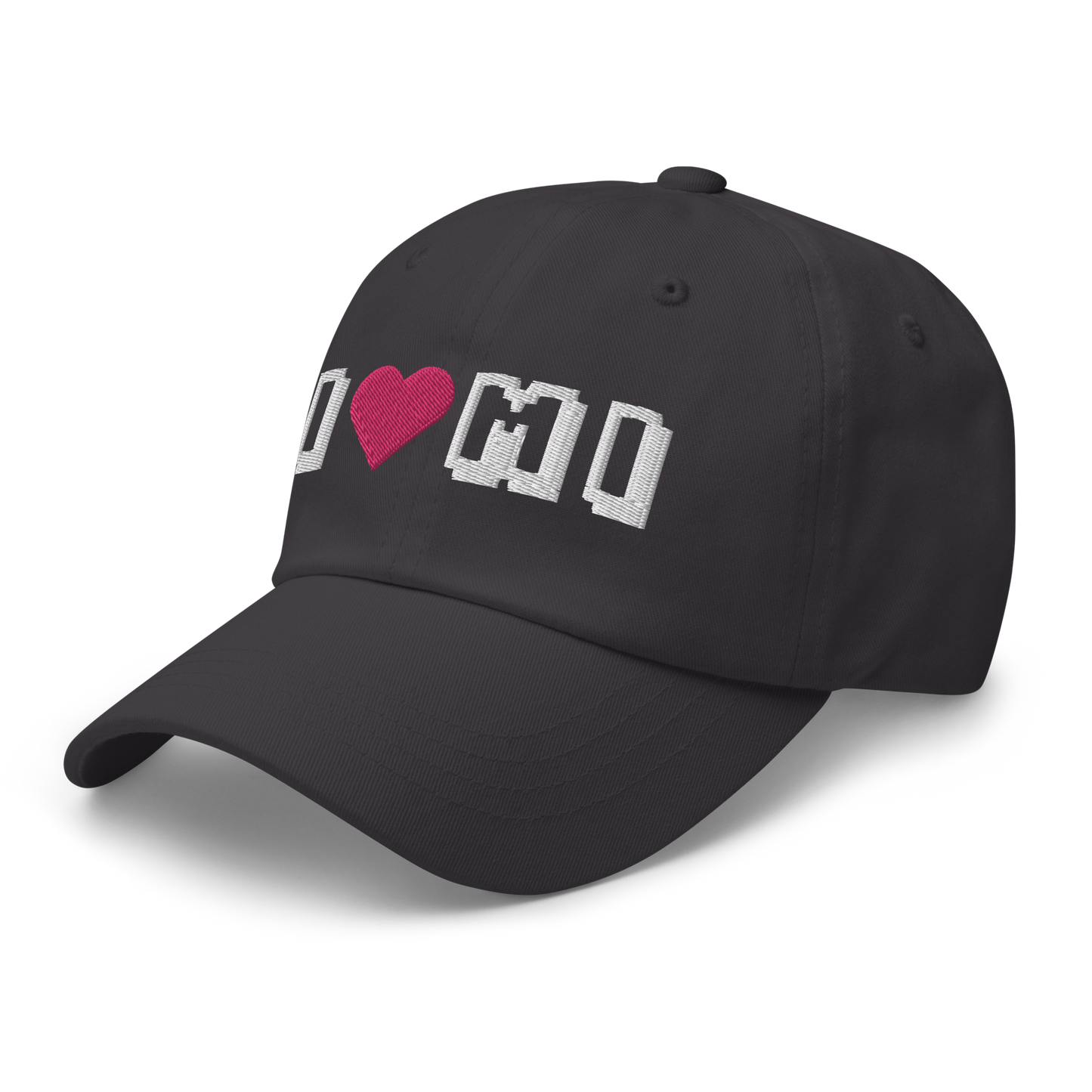 Michigan 'I ❤️ MI' Dad Hat (Arcade Font)