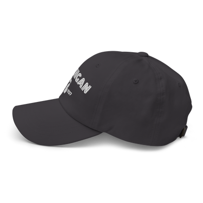 'Michigan EST 1837' Dad Hat (Metalpress Font)