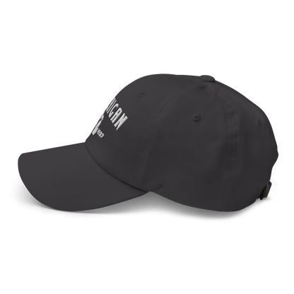 'Michigan EST 1837' Dad Hat (Vicious Mustelid Font)