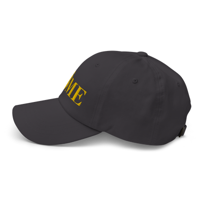 Michigan 'Home' Dad Hat (Geometric Sans Font) | Gold Embroidery