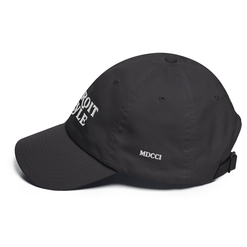 'Detroit Style' Dad Hat (w 'MDCCI' Side Design)