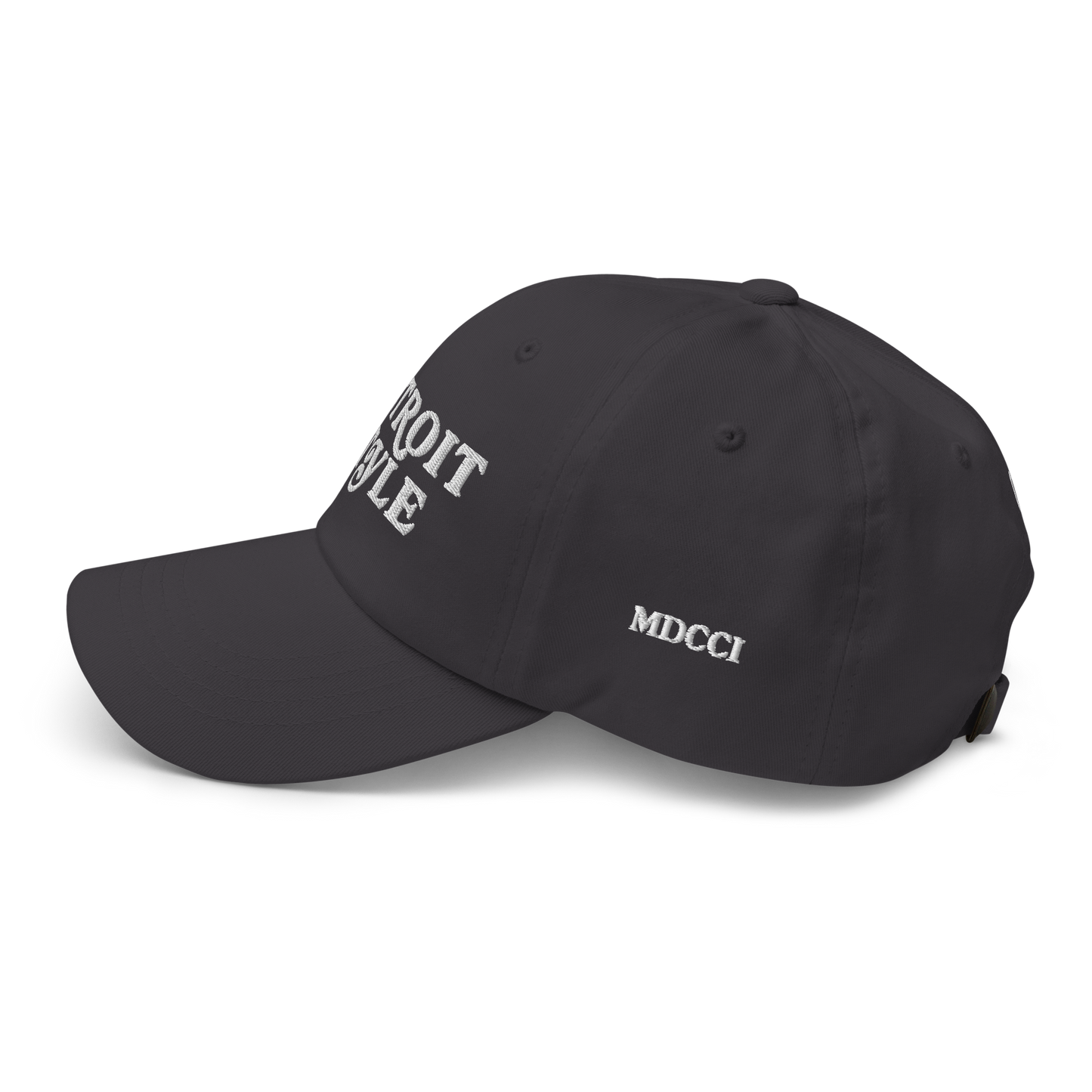 'Detroit Style' Dad Hat (w 'MDCCI' Side Design)